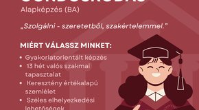 Kép: Pótfelvételi a missziológia, diakónia, szociális gondoskodás szakra